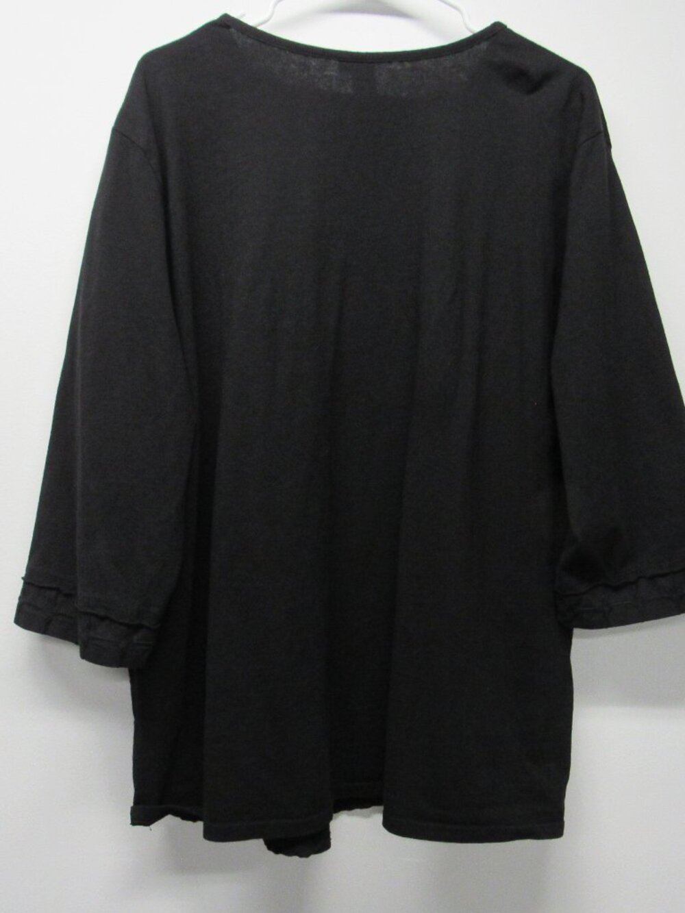 Focus Casual Life Tunic Top 3/4 Sleeve Buttons Textured Pockets Lagenlook sz XL - Picture 2 of 5